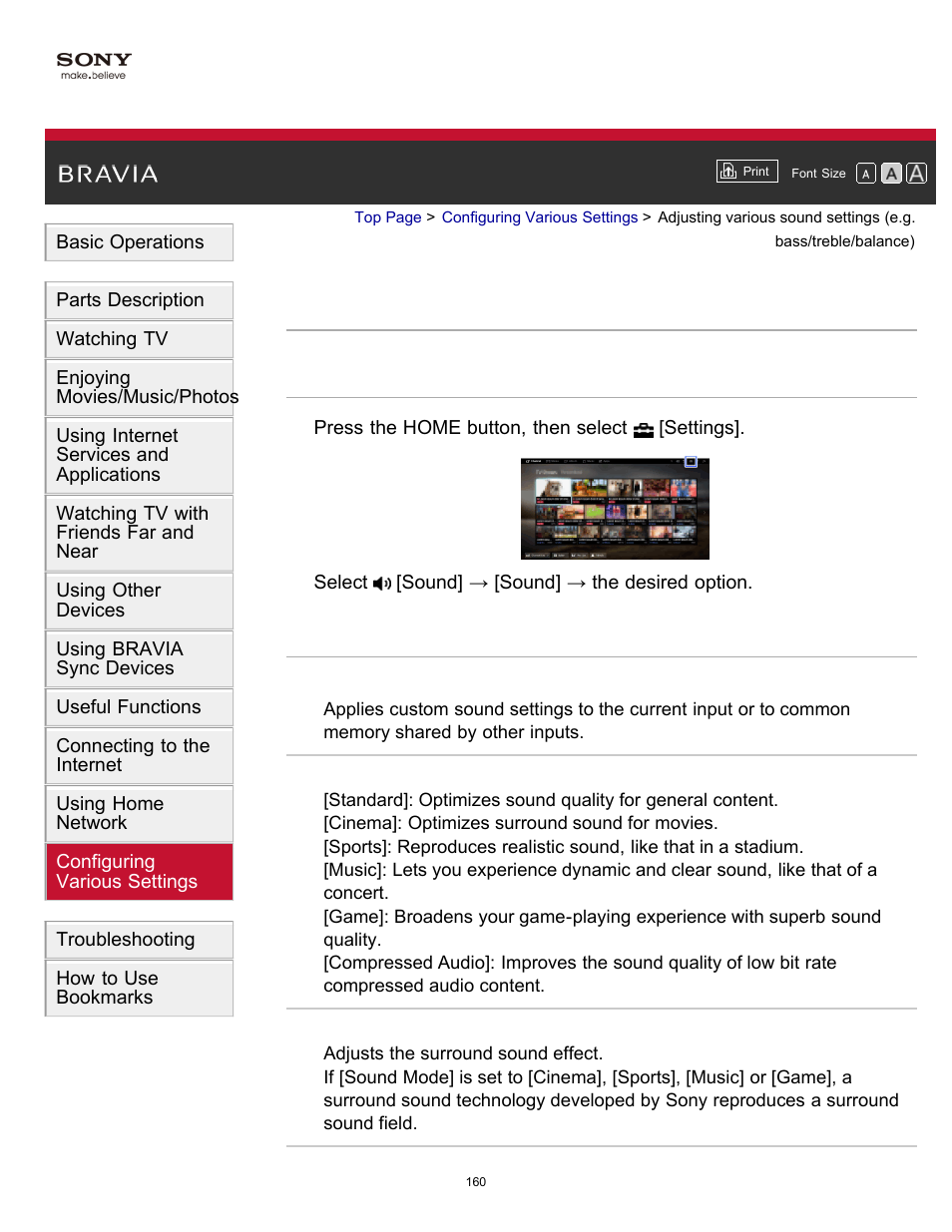 Sony KDL-60W850B User Manual | Page 166 / 245