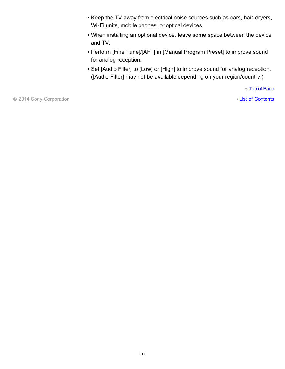 Sony KDL-60W850B User Manual | Page 217 / 245