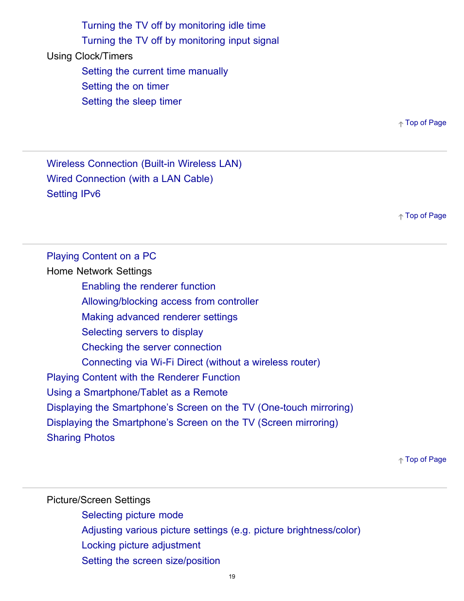 Sony KDL-60W850B User Manual | Page 25 / 245
