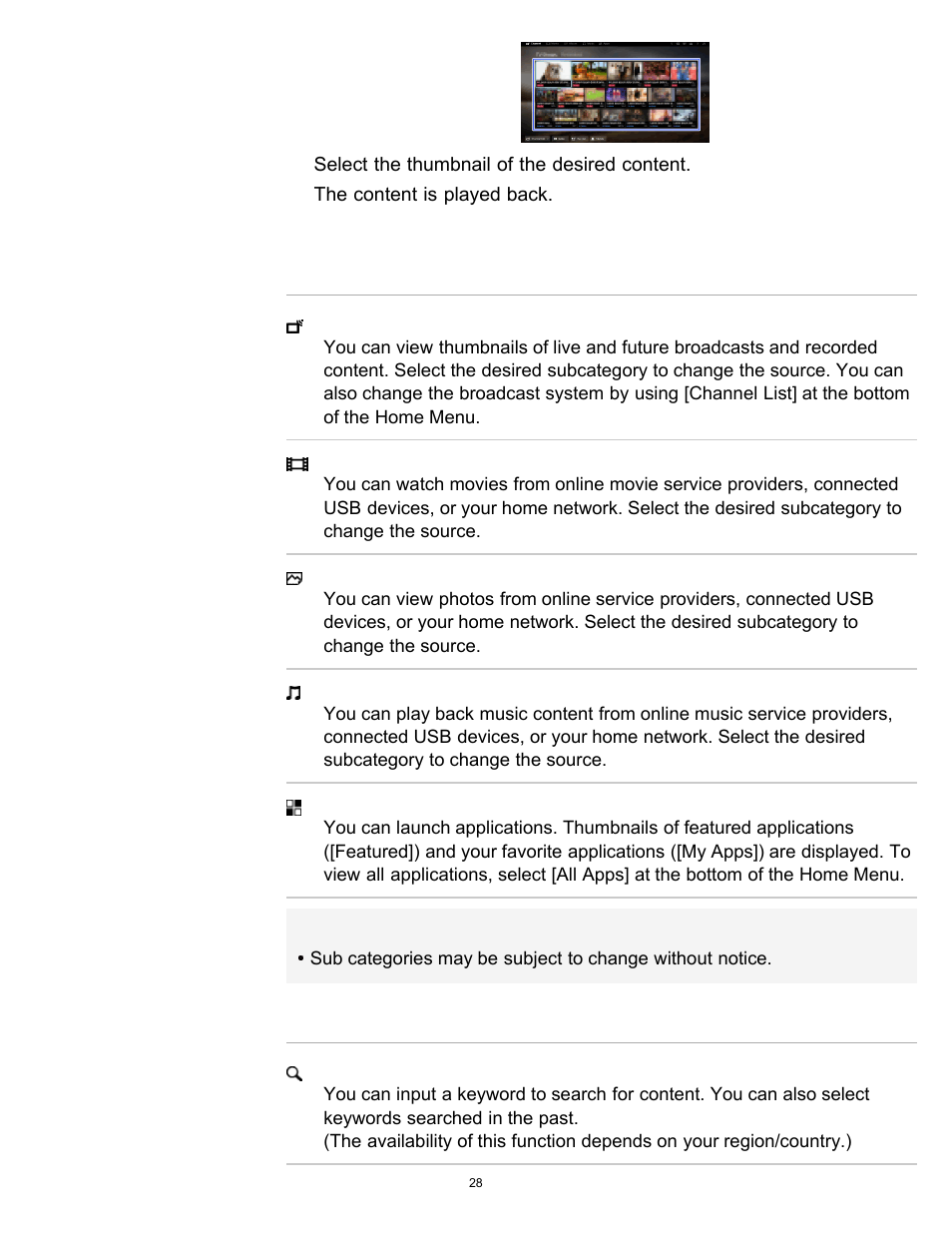 Sony KDL-60W850B User Manual | Page 34 / 245