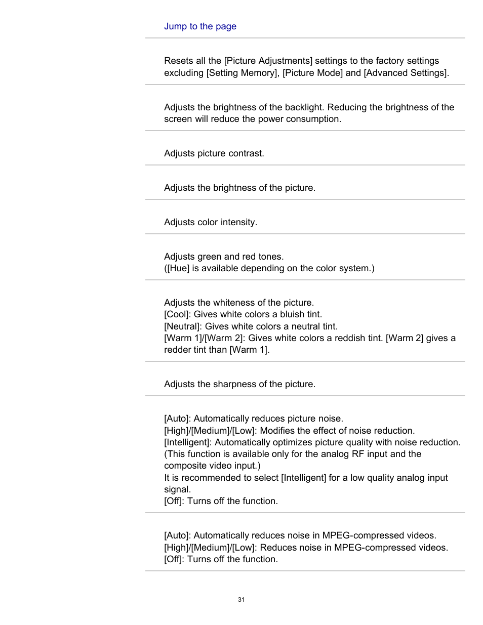 Sony KDL-60W850B User Manual | Page 37 / 245