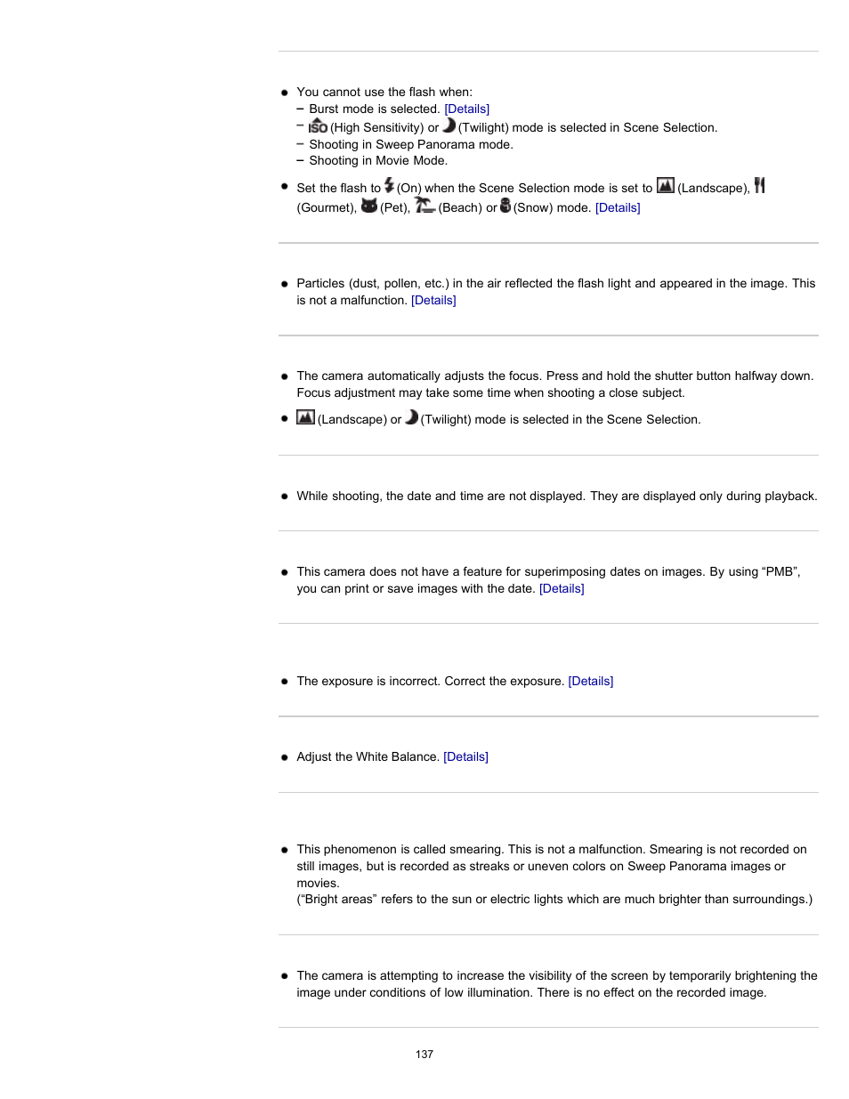 Sony DSC-W530 User Manual | Page 137 / 167