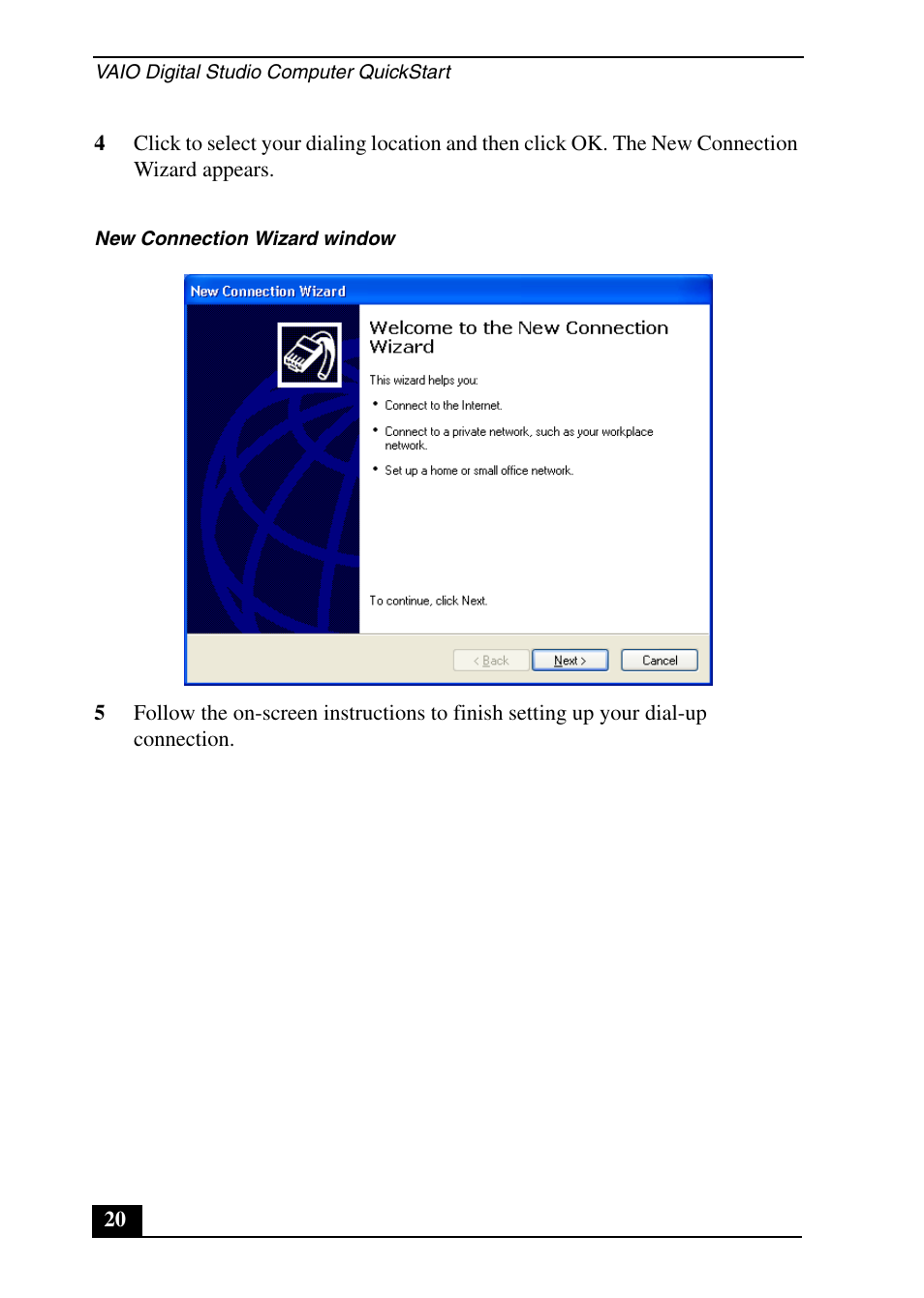 Sony PCV-RX640 User Manual | Page 20 / 64