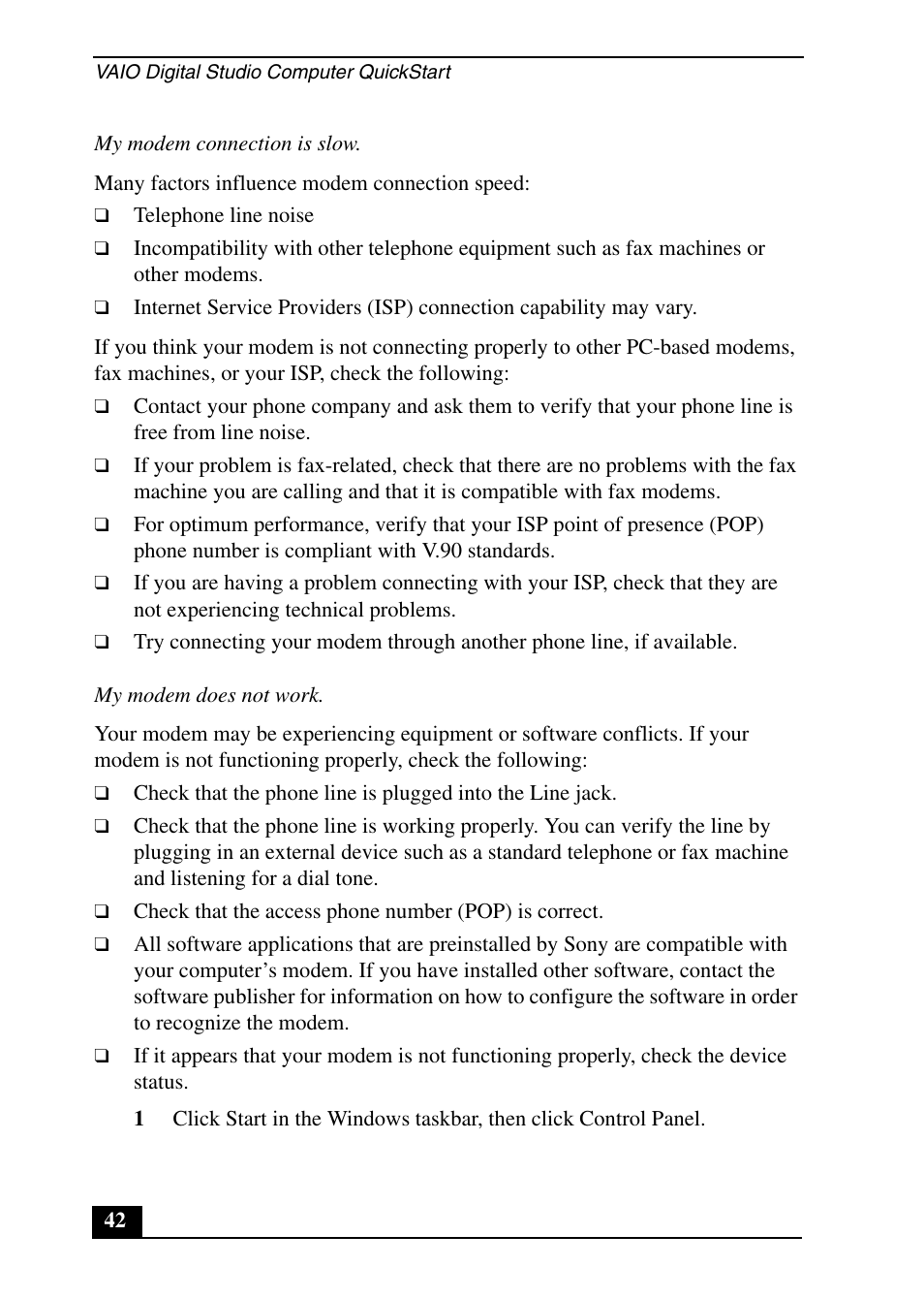 Sony PCV-RX640 User Manual | Page 42 / 64