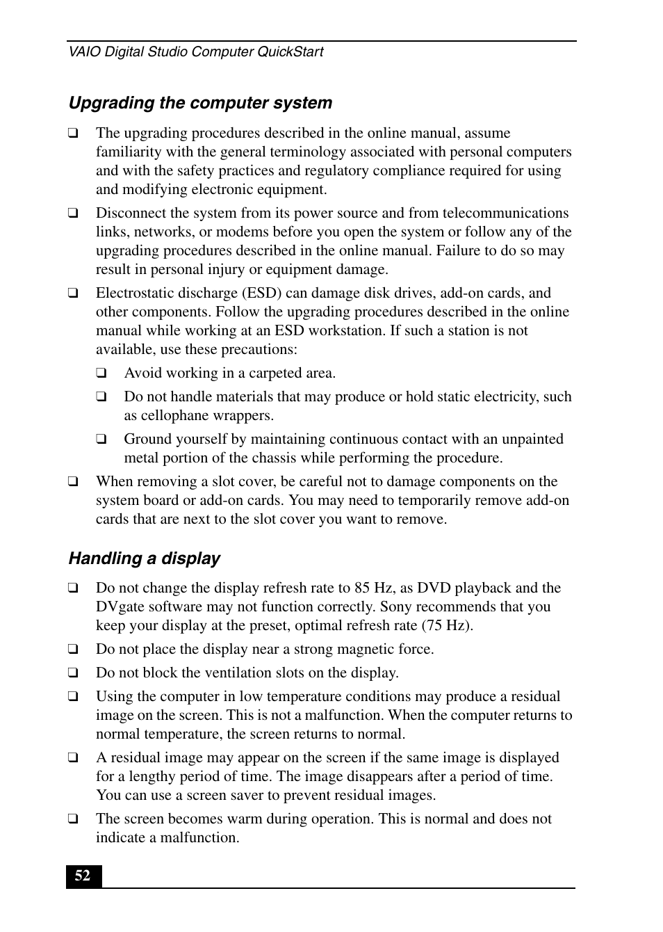Sony PCV-RX640 User Manual | Page 52 / 64