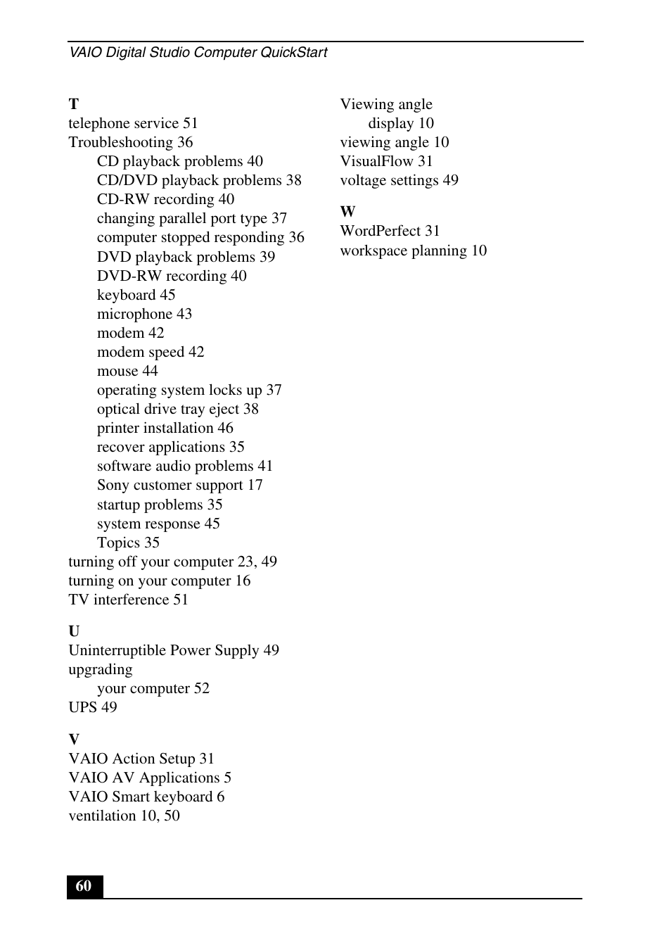 Sony PCV-RX640 User Manual | Page 60 / 64