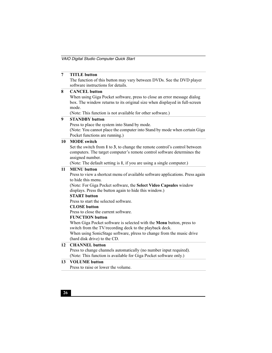 Sony PCV-RZ30GN4 User Manual | Page 26 / 60