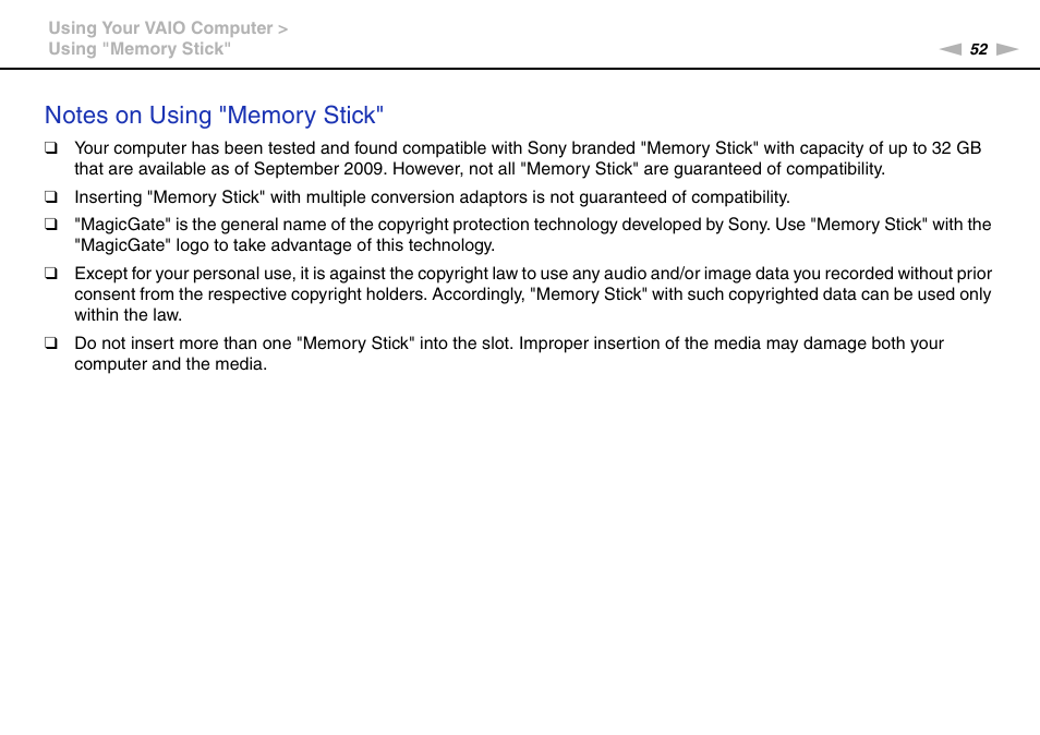 Sony VGN-NW320F User Manual | Page 52 / 151