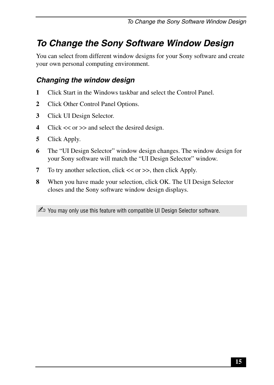 Sony PCV-RX690G User Manual | Page 15 / 100