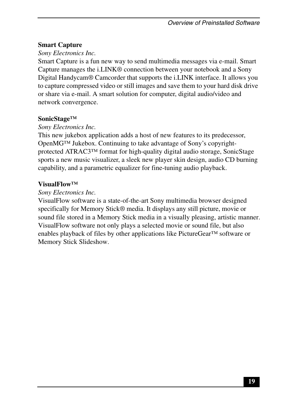 Sony PCV-RX690G User Manual | Page 19 / 100