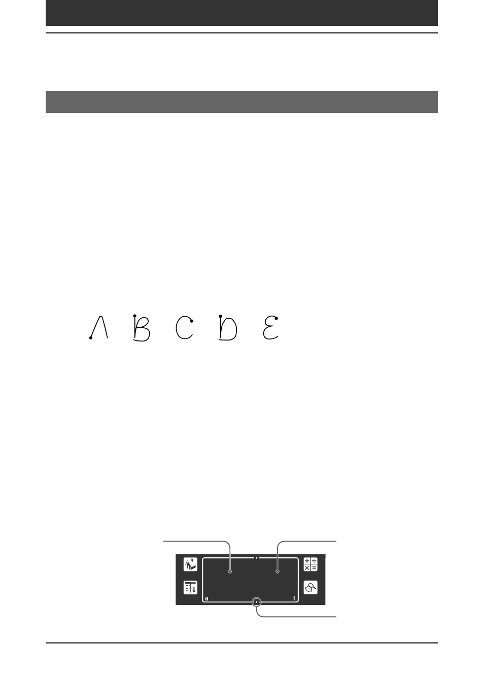 Entering data into your sony clié handheld, Using graffiti® writing to enter data, Using graffiti | Writing to enter data | Sony PEG-SJ30 User Manual | Page 12 / 222