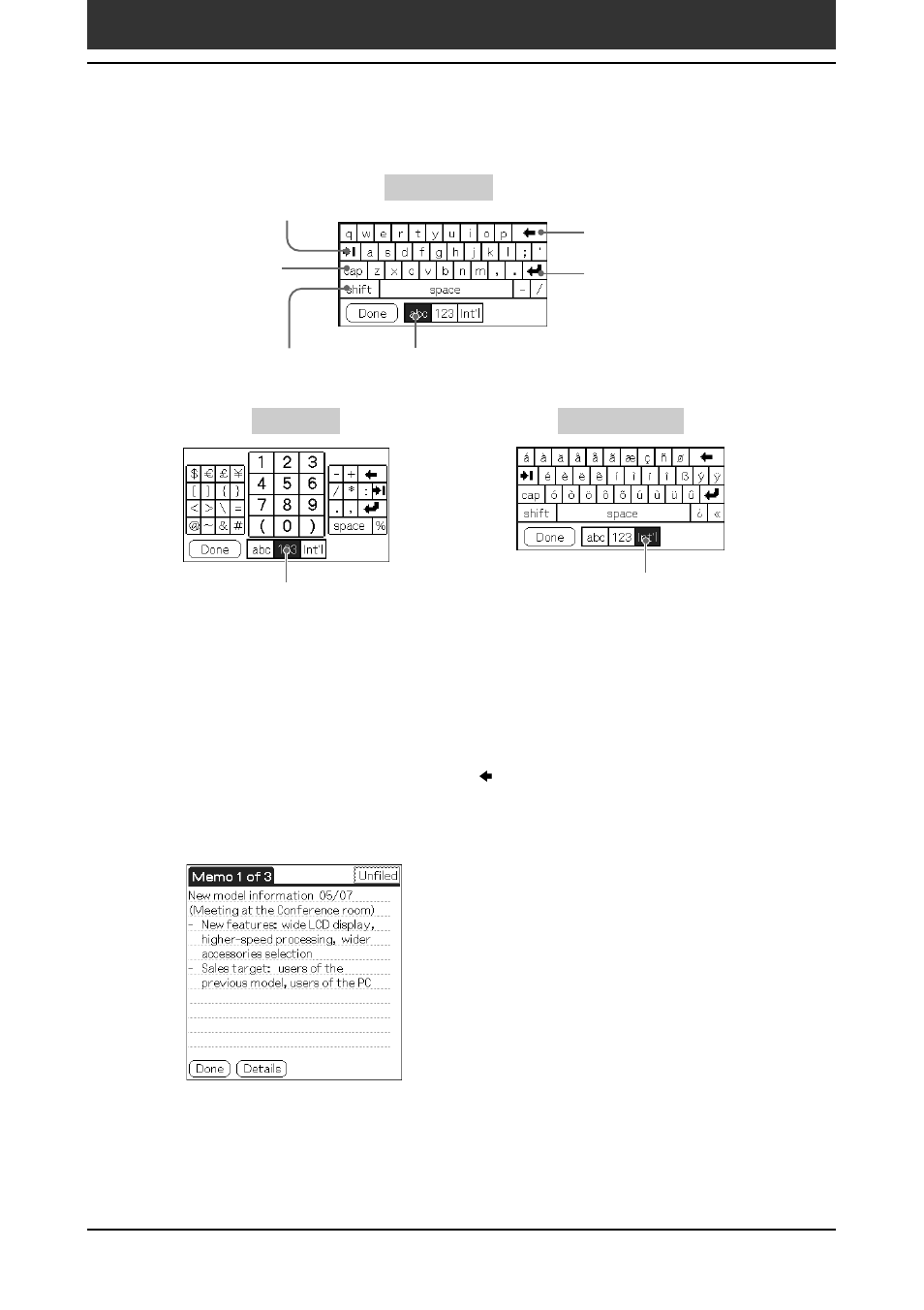 22 entering data into your sony clié handheld | Sony PEG-SJ30 User Manual | Page 22 / 222