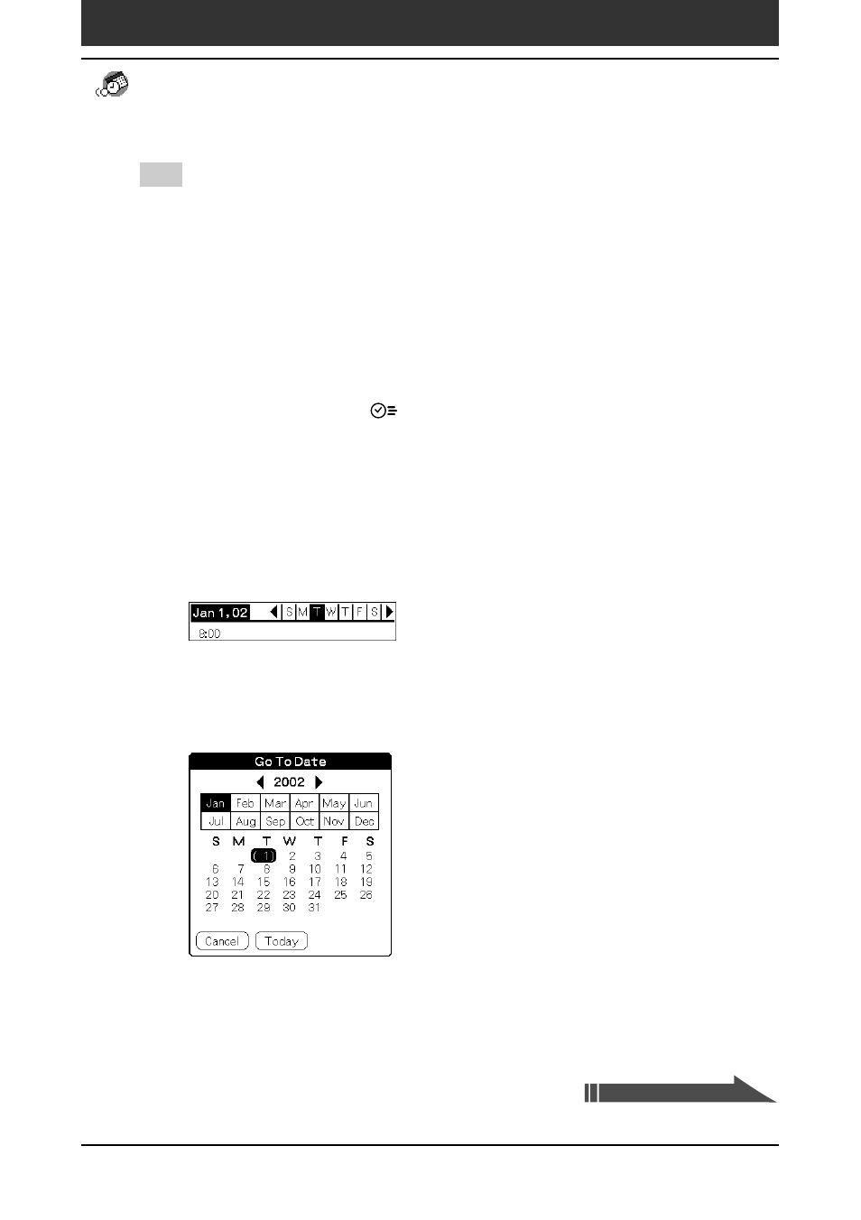 30 managing schedules and events (date book) | Sony PEG-SJ30 User Manual | Page 30 / 222