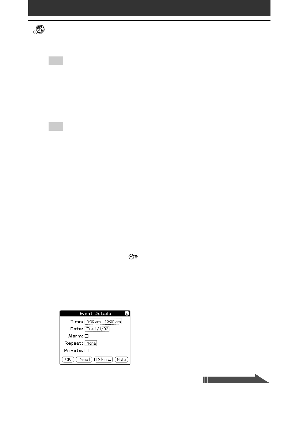 31 managing schedules and events (date book) | Sony PEG-SJ30 User Manual | Page 31 / 222