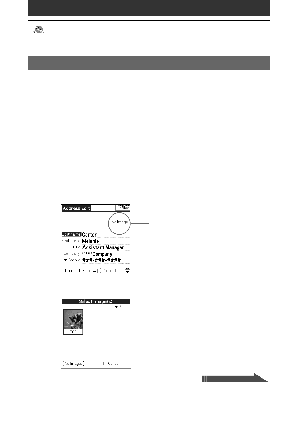 Editing address book entries | Sony PEG-SJ30 User Manual | Page 54 / 222