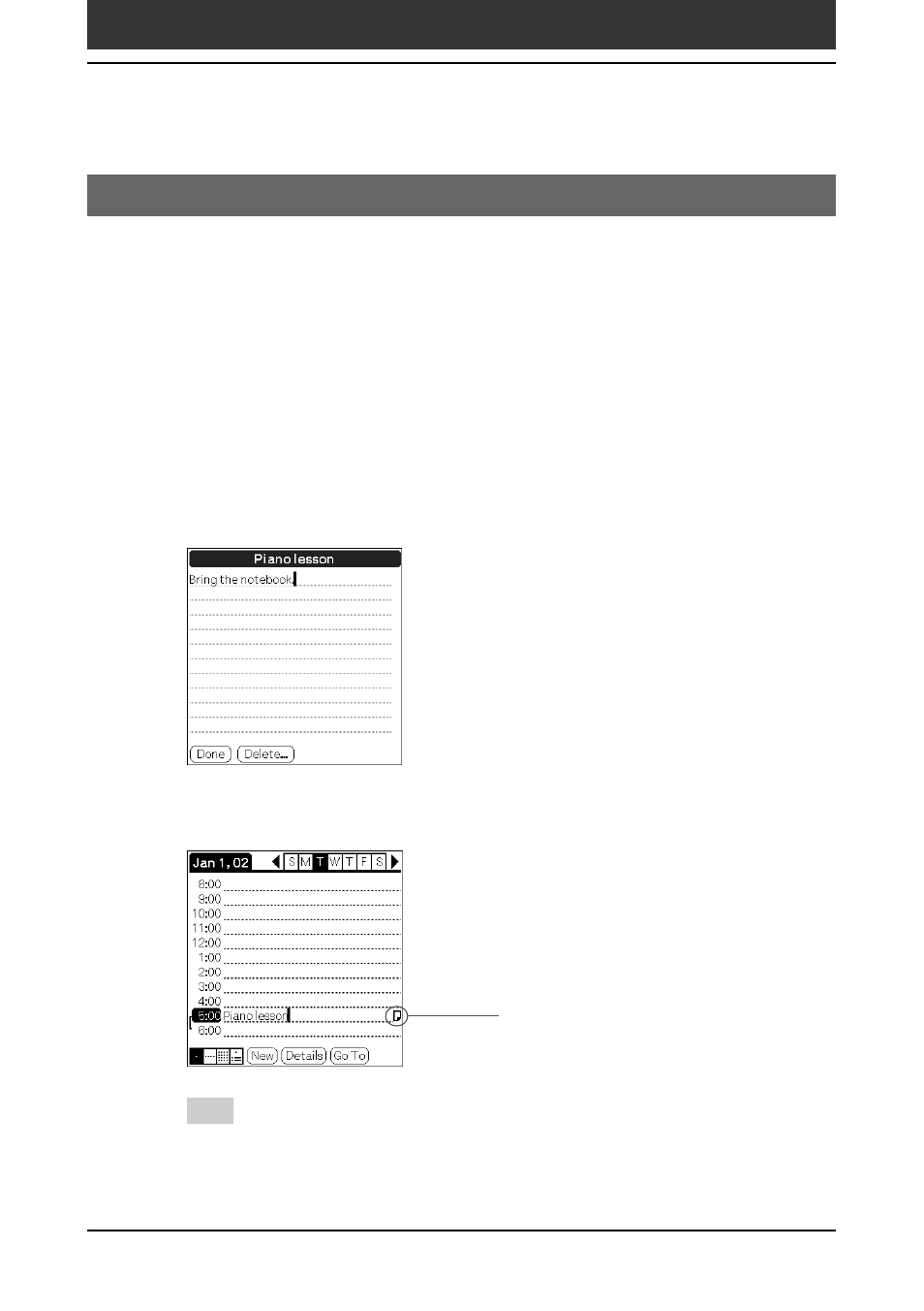 Attaching notes | Sony PEG-SJ30 User Manual | Page 97 / 222