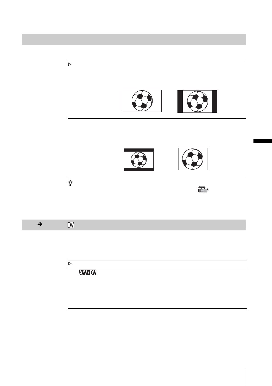 Tv type, A/v c dv out | Sony RMT-840 User Manual | Page 61 / 112