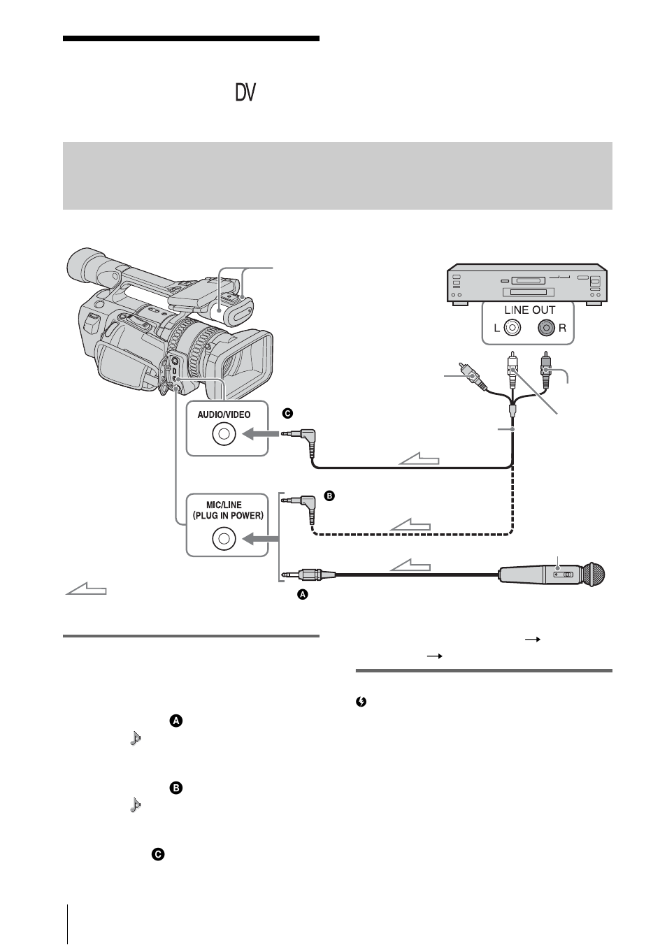 Dubbing sound to a recorded tape, Dubbing sound to a recorded, Tape | Preparing for audio dubbing | Sony RMT-840 User Manual | Page 78 / 112