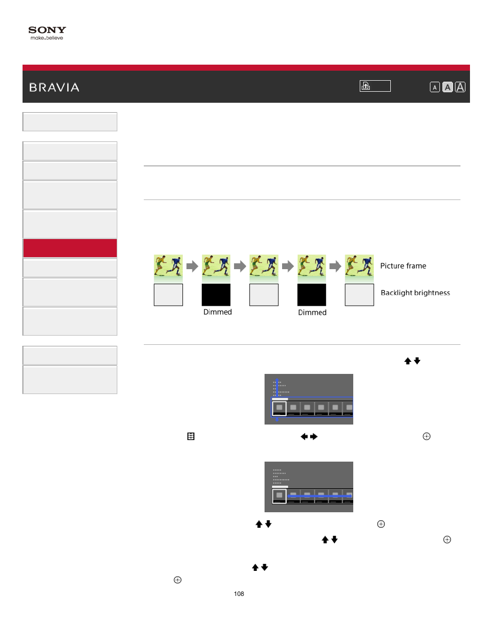 Sony KDL-65S990A User Manual | Page 108 / 247