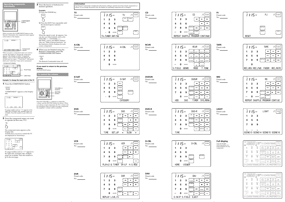 Su am learn ng, Su am, Enter | Sony RM-AX4000A User Manual | Page 2 / 2