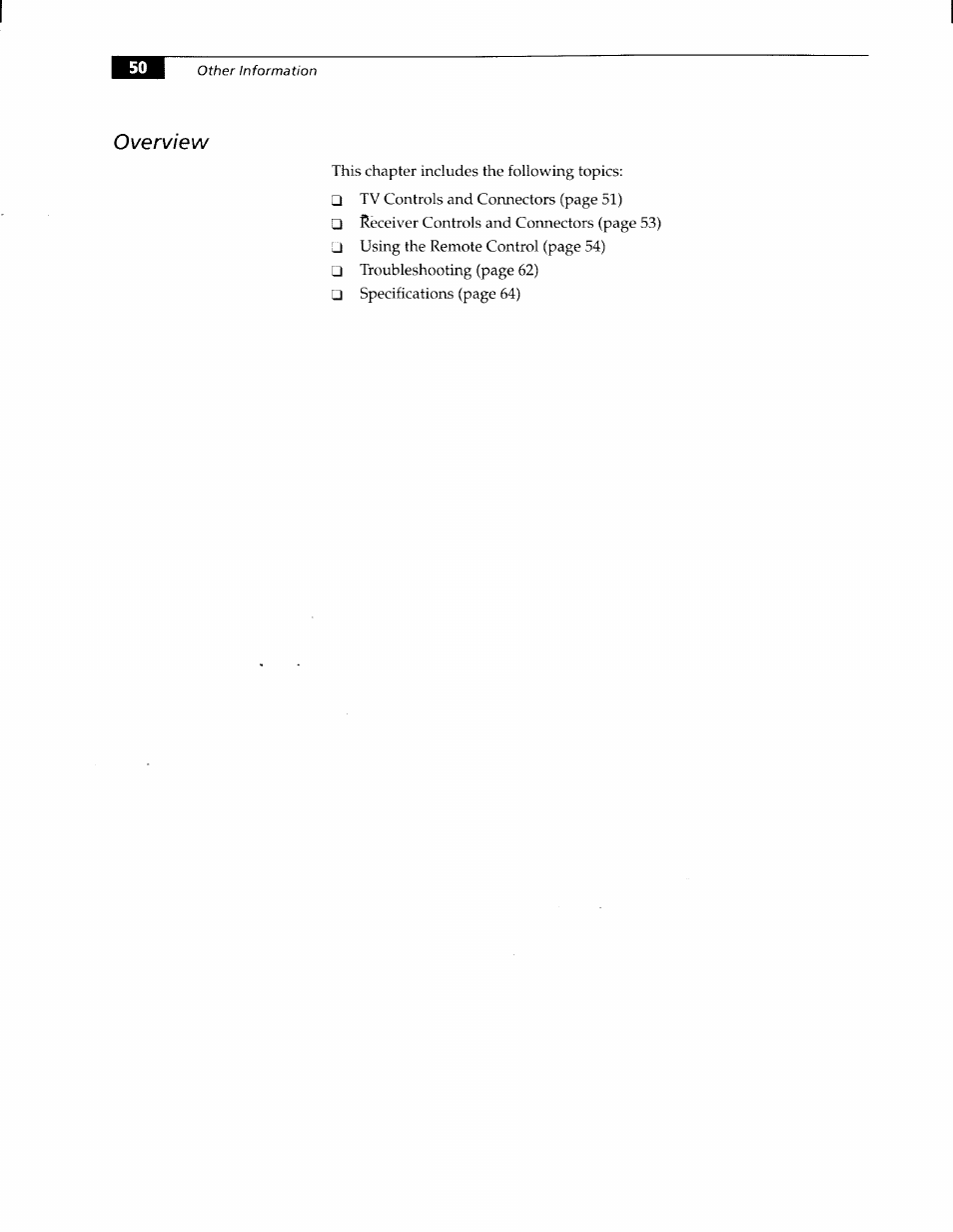 Overview | Sony KW-34HD1 User Manual | Page 48 / 65