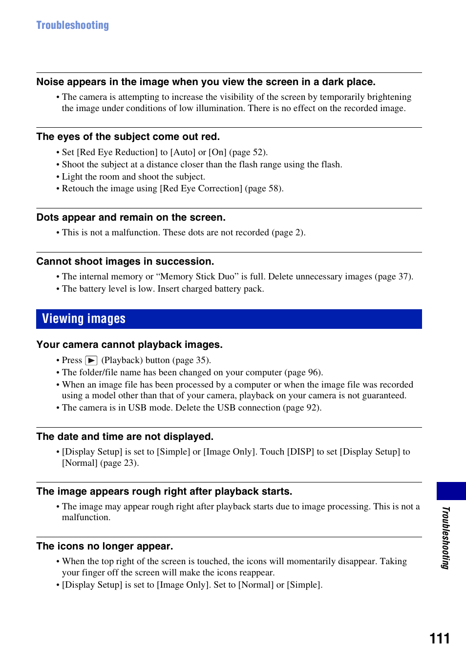 Viewing images | Sony DSC-T200 User Manual | Page 111 / 131