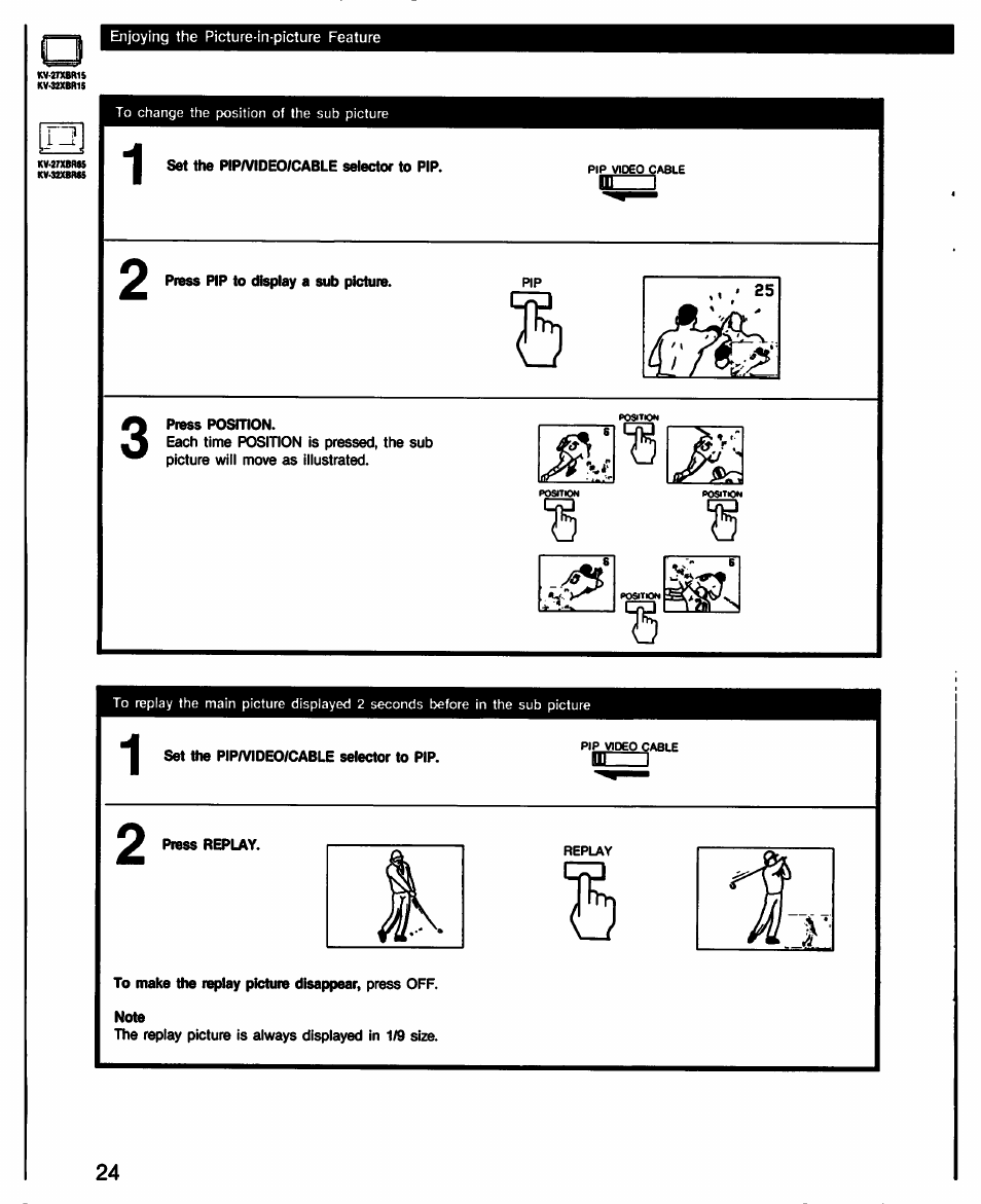 Sony KV-27XBR65 User Manual | Page 24 / 51