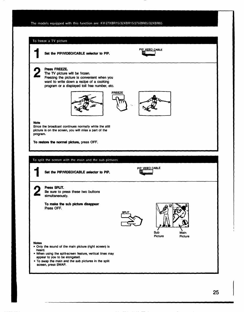Sony KV-27XBR65 User Manual | Page 25 / 51