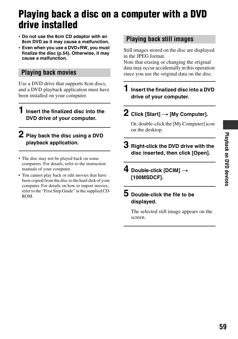 P.59) | Sony DCR-DVD405 User Manual | Page 59 / 148