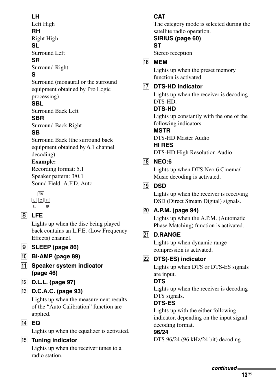 Sony STR-DA3700ES User Manual | Page 13 / 146
