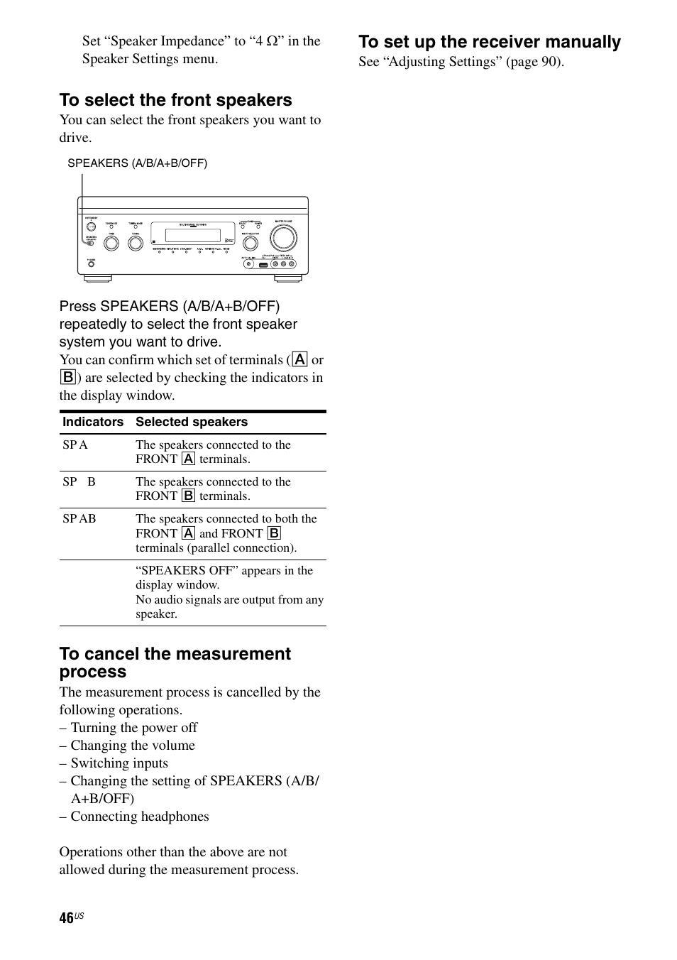 Sony STR-DA3700ES User Manual | Page 46 / 146