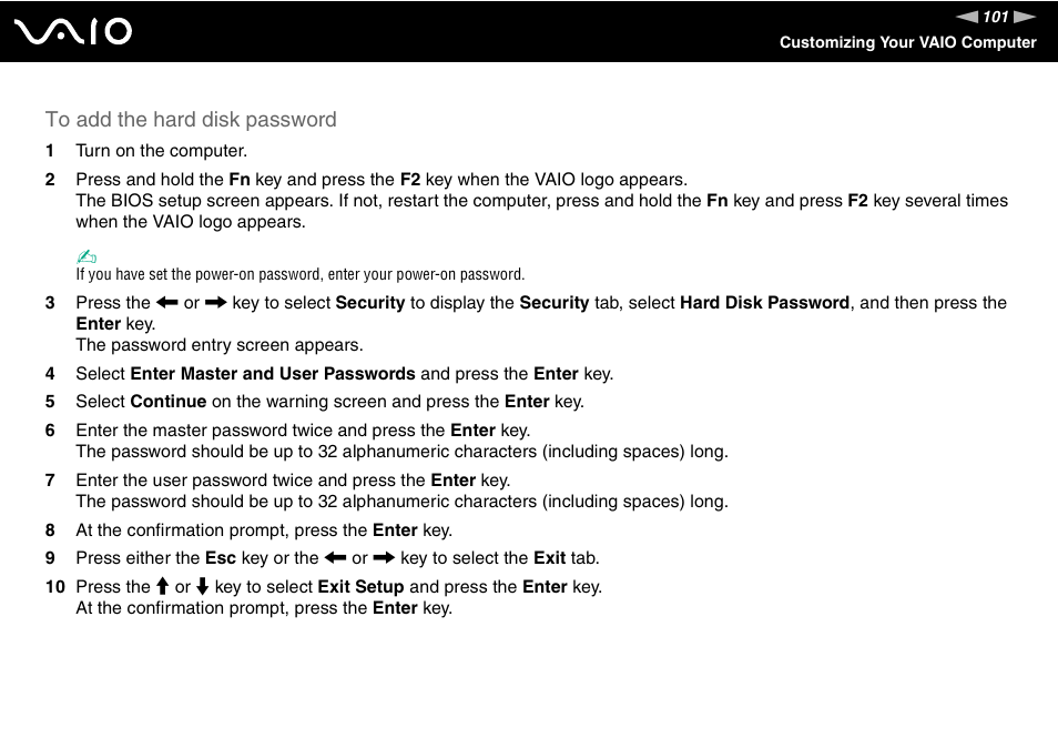 Sony VGN-UX490N User Manual | Page 101 / 196