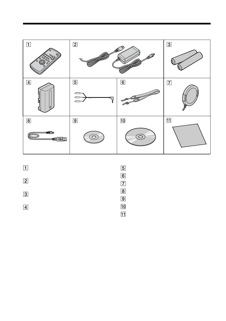 Checking the supplied accessories | Sony DCR-DVD100 User Manual | Page 14 / 148