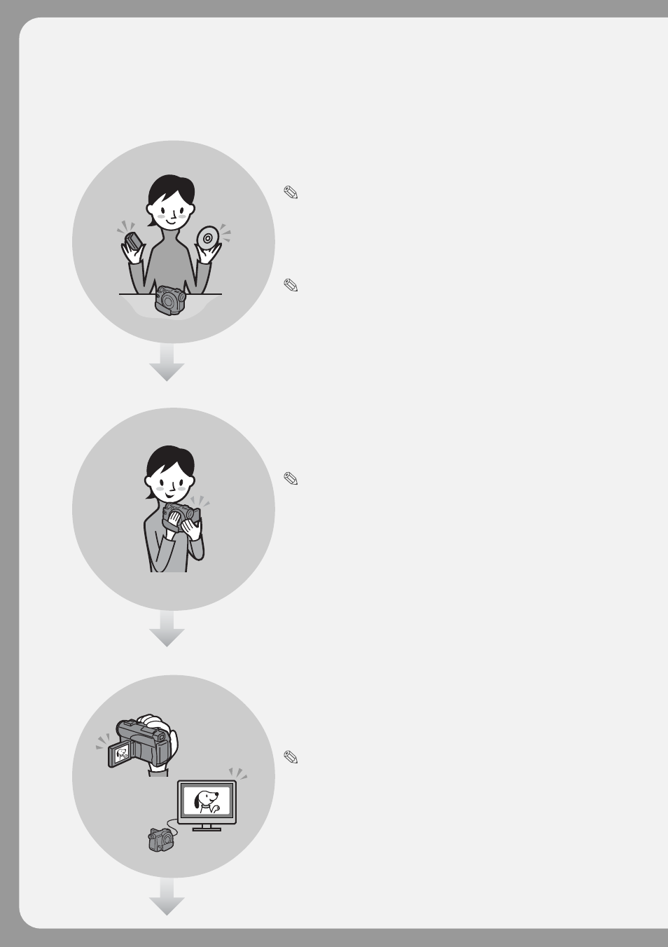How to prepare and use your dvd handycam, Preparing shooting, Playing back | Sony DCR-DVD100 User Manual | Page 8 / 148