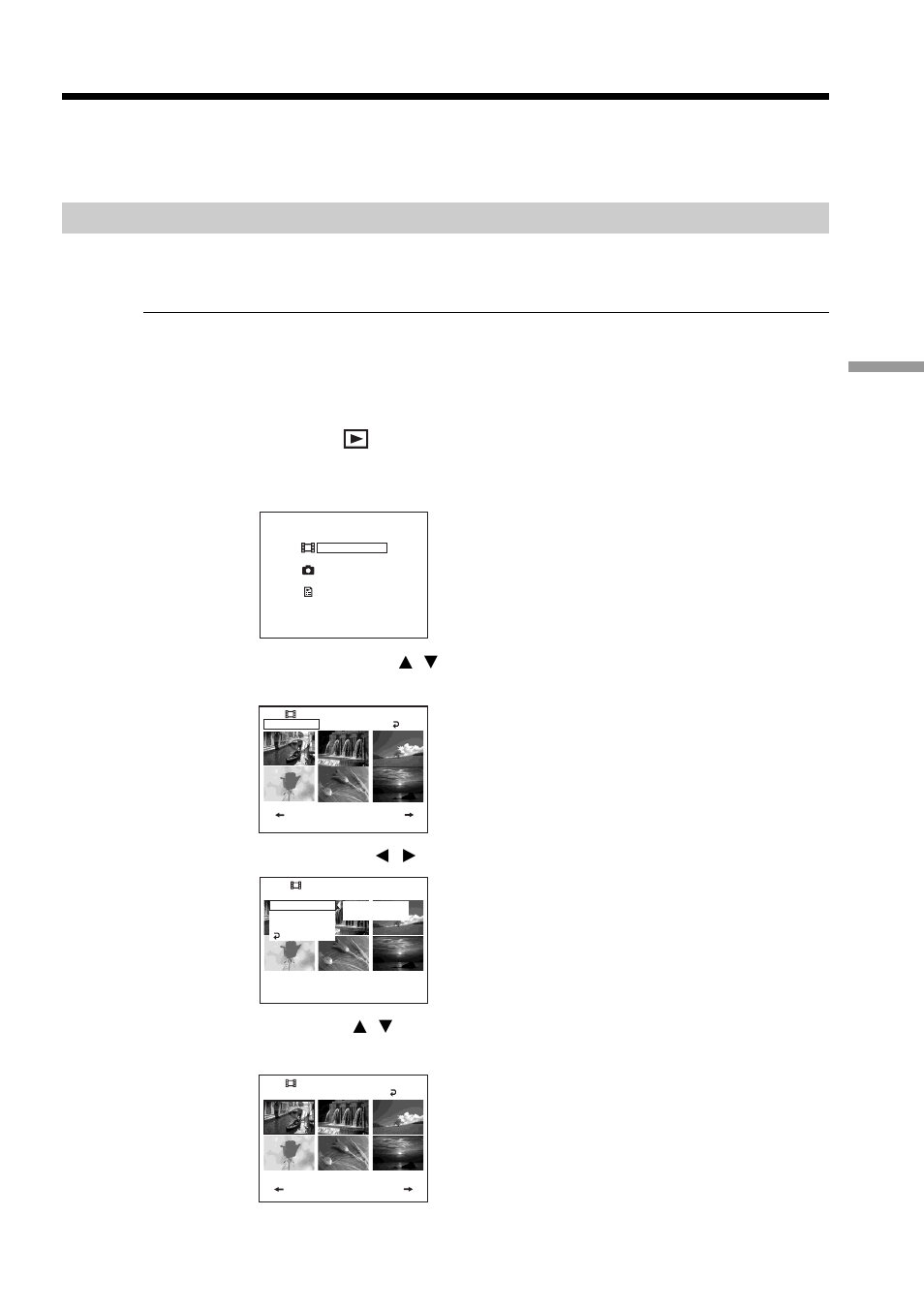 Editing the original data, Dividing a movie, Set the mode dial to (play/edit) | Select [sel. item] with b/b, then press enter | Sony DCR-DVD100 User Manual | Page 85 / 148