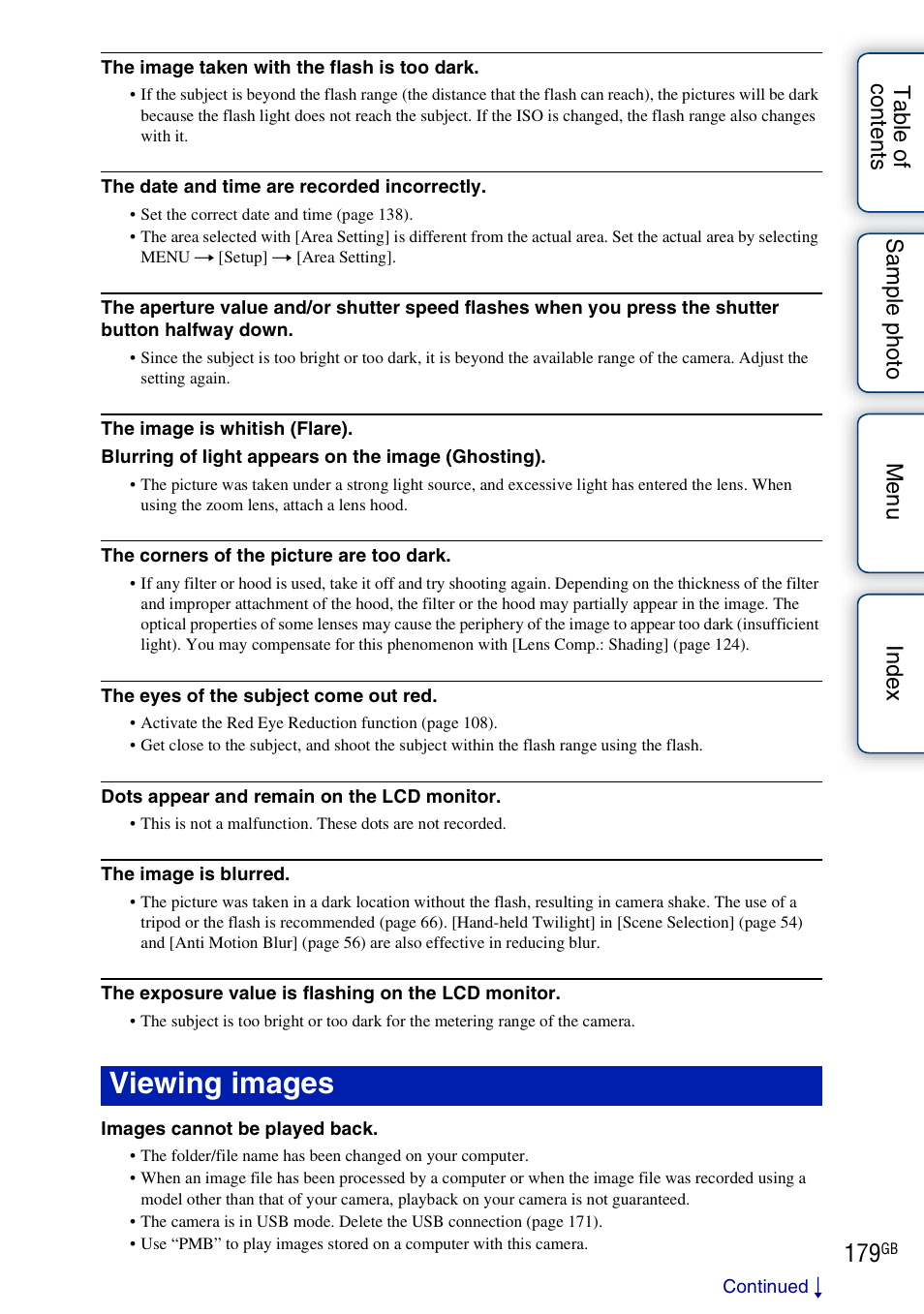 Viewing images | Sony NEX-5NK User Manual | Page 179 / 200