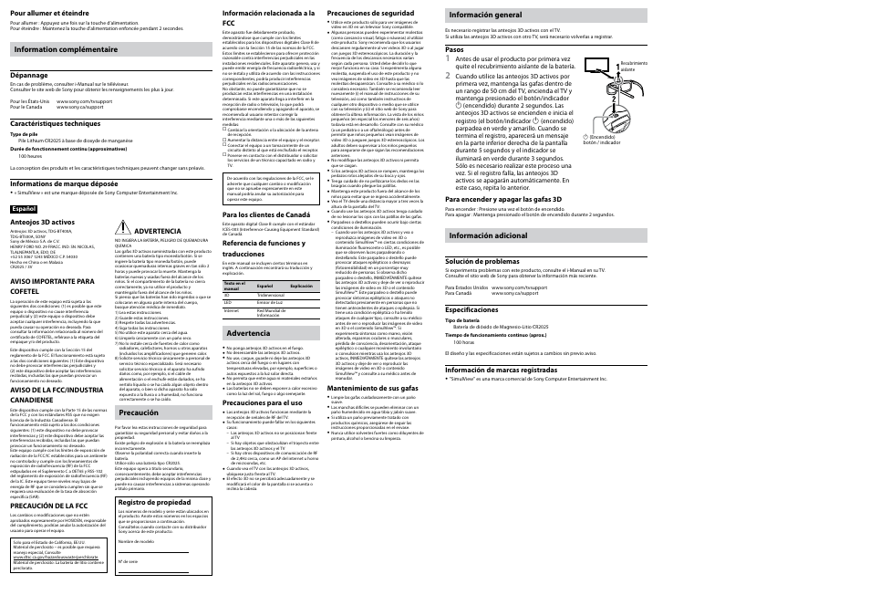 Sony KDL-55W800B User Manual | Page 2 / 2