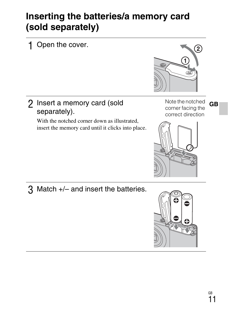 Sony DSC-S2100 User Manual | Page 11 / 52