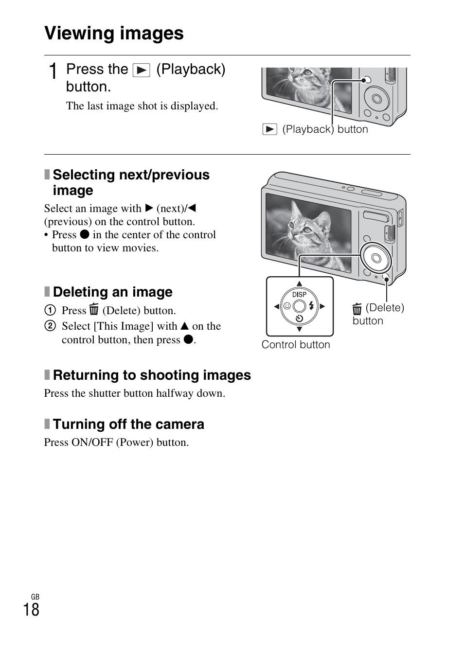 Viewing images | Sony DSC-S2100 User Manual | Page 18 / 52