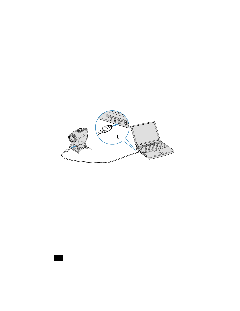 To connect a digital video camera recorder, Notes on i.link devices | Sony PCG-FX370 User Manual | Page 60 / 136