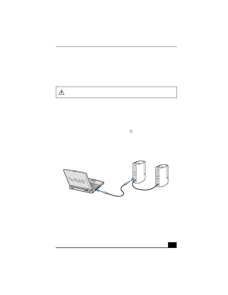 Connecting external speakers, Before connecting your external speakers, To connect external speakers | Sony PCG-FX370 User Manual | Page 63 / 136