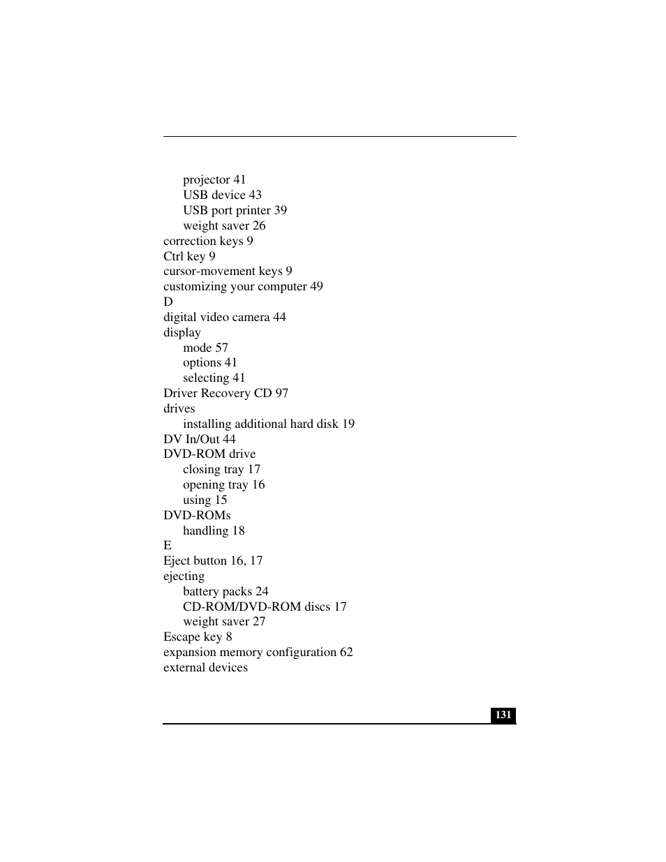 Sony PCG-FX270K User Manual | Page 131 / 138