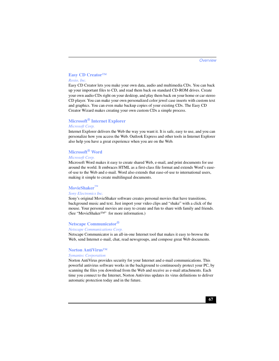 Sony PCG-FX270K User Manual | Page 67 / 138