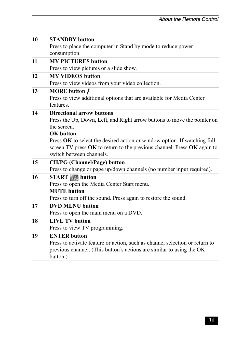 Sony VGC-RA820G User Manual | Page 31 / 72