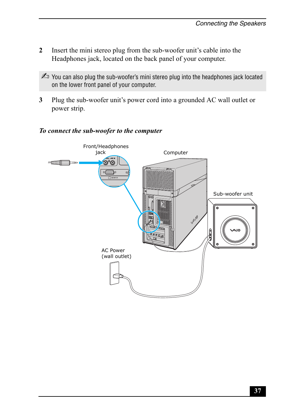 Sony VGC-RA820G User Manual | Page 37 / 72