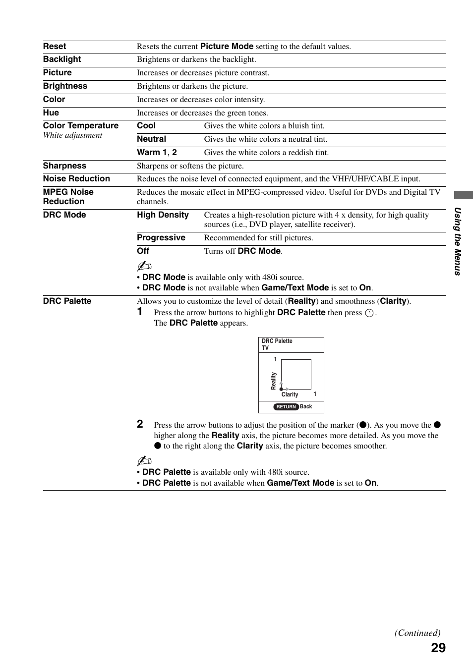 Sony KDL-40V3000 User Manual | Page 29 / 48