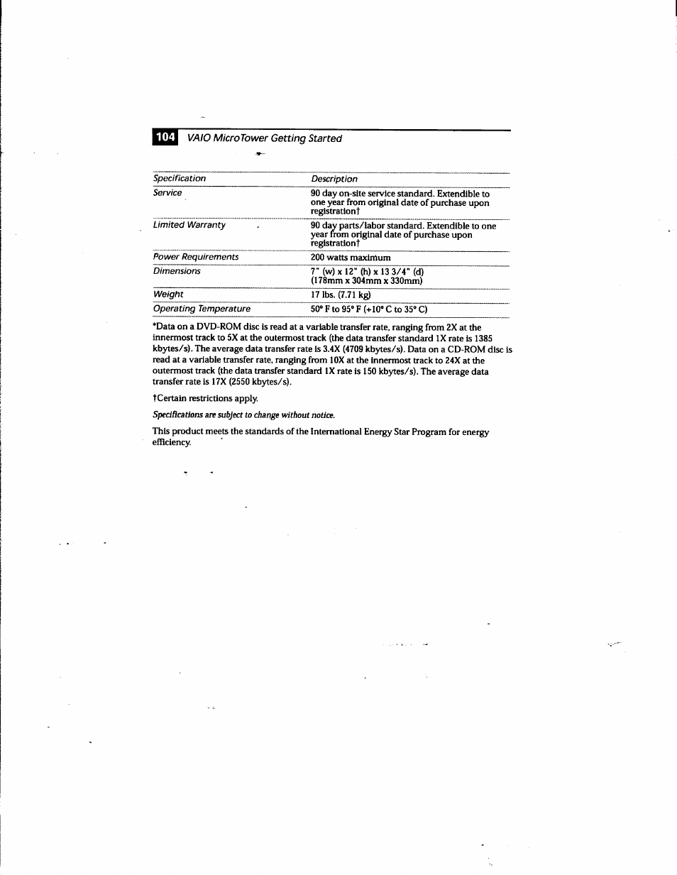 Sony PCV-E205 User Manual | Page 110 / 119