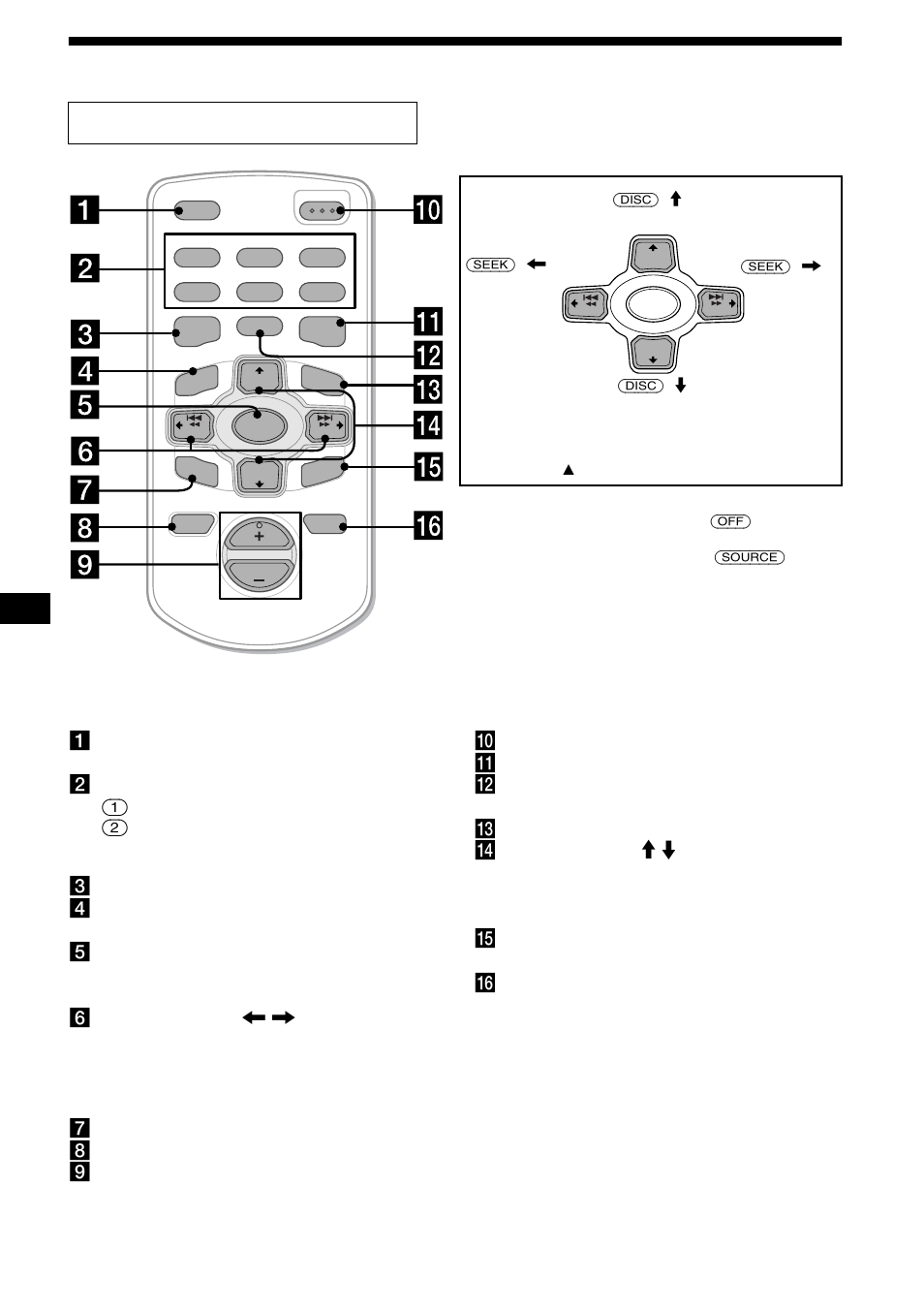Ubicación de los controles, 4ubicación de los controles, Control remoto de tarjeta rm-x117 | Sony CDX-M630 User Manual | Page 60 / 88