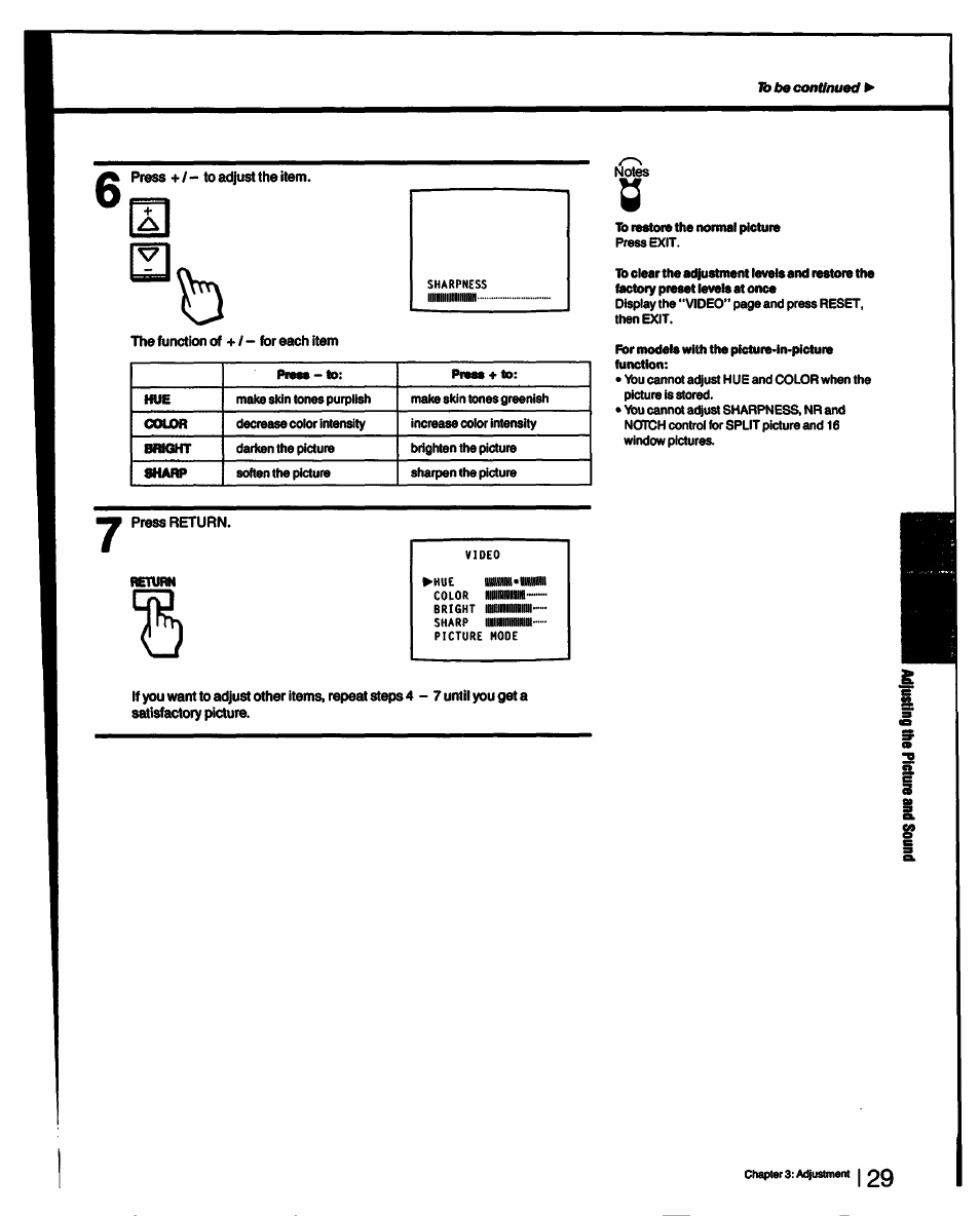 Sony KV-27XBR55 User Manual | Page 29 / 70