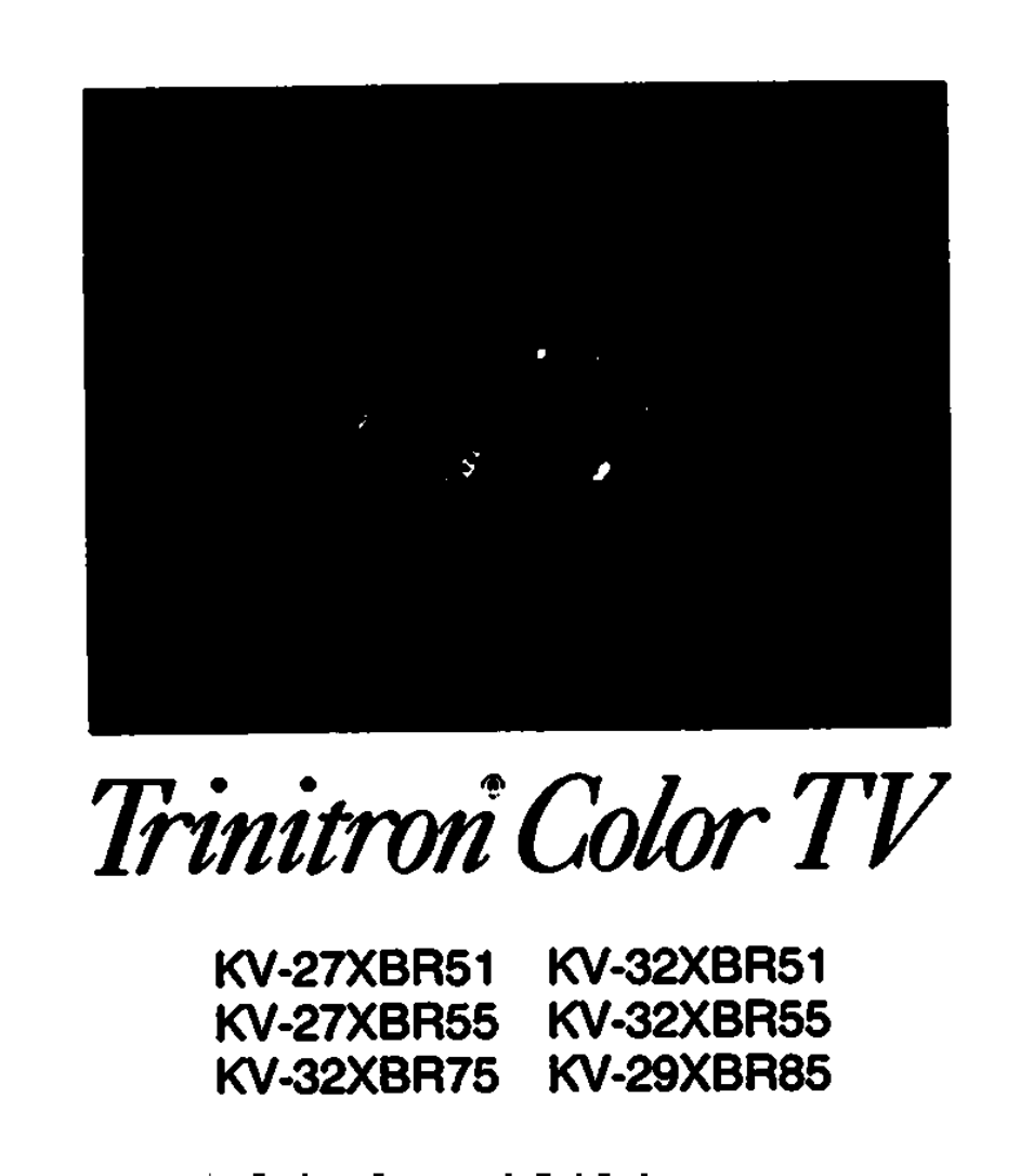 Trinitron color tv | Sony KV-27XBR55 User Manual | Page 70 / 70